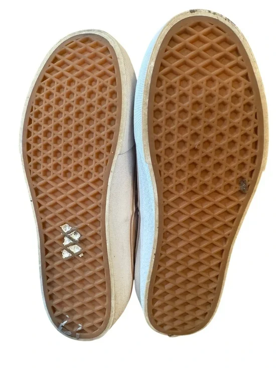 Vans Authentic Platform 2.0 Suede Polka Dot Sneakers - Light Pink & White Size 8 - Picture 12 of 14